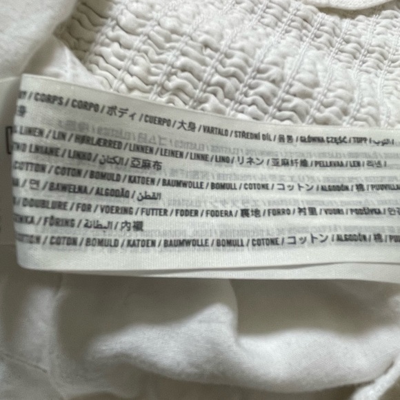 Abercrombie white linen blend crop top - Picture 7 of 7